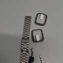 Compatible with Apple Watch Band 49mm 46mm 44mm 45mm 42mm 40mm 38mm 41mm, Stainless Steel iWatch Bands with 2 Pack Tempered Glass Case for Series 11/10/9/Ultra 3 2/8/7/6/5/4/3/2/1/SE for Men (Titanium Lightweight)