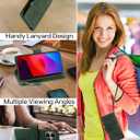 RANYOK Wallet Case Compatible with iPhone 17 Case, with 6 Card Holder RFID Blocking, PU Leather Zipper Flip Wallet Pocket, Kickstand, Wrist Strap | Protective Phone Cover for 17,Black Green