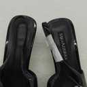 MIRAAZZURRA Slingback Kitten Heels Pumps Pointed Toe Low Heel Slip On Dress Shoes with Buckle Strap for Dating Party Working (8, Black)