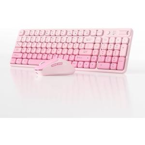Wireless Keyboard and Mouse Combo, Full-Size USB Keyboard with Back Stand, 2.4GHz Wireless for Desktop, Laptop and Computer