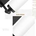 Emak Black Sconces Set of 2, Modern Wall Lights with Milk Glass Shade, Farmhouse Vanity Lights for Bathroom, Living Room, Bedroom, Gallery, WS086-BK-ML-2PK, 12 inch