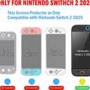 TONGLIYUAN Auto-Alignment OneTouch for Switch 2 Screen Protector [7.9''] 2025 Tempered GlassTransparent HD Clear Nintendo Switch 2 accessories(3Pack)