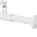 Curtain Rod,Window Curtain Rods for Windows Easy Installation,Adjustable Decorative Curtain Rod 3/4 Inch Diameter Single Window Curtain Rod Set, 66 to 120 Inches, White