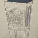 Swamp Cooler, Evaporative Air Cooler 2026 Upgraded Windowless Portable Air Conditioners with 10GAL Detachable Tank, 120° Oscillation, Ultra Quiet, Timer, Remote, 30H Cooling Fan for Apartment Garage Outdoor