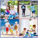 Shellwei 12 Pcs Cute Shark Drawstring Bag Summer Pool Party Favor 10 x 12 Inch Drawstring Backpack Goodie Shark Theme Birthday Party Supplies Storage Gift Bags for Kids Boys Girls, Blue