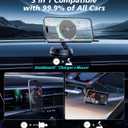 for Qi2 15W MagSafe Car Mount Charger with Cooling Fan, [Rapid Charging Cooler with RGB Lights], 78+LBS Stronger Suction Wireless Magnetic Mount on Vent/Dash/Windshield, for iPhone 17 16 15 14 13 12