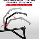 50.9inch Timberjack Log Lifter, Adjustable Log Roller Cant Hook, Heavy Duty Steel Logging Tools Log Jack for Rolling Logs Ups to 25" in Dia