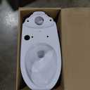 TOTO Drake Two-Piece Elongated 1.28 GPF Universal Height TORNADO FLUSH Toilet with CEFIONTECT and SoftClose Seat, WASHLET+ Ready, Cotton White - MS776124CEFG#01