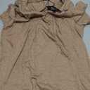 Womens T Shirts Short Sleeve Pleated Dressy Tunic Casual V Neck Summer Tops Blouses Beach Vacation Clothes (Medium, Khaki)