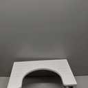 AmazerBath 7 Inches Bamboo Toilet Stool Squat for Adults, Foldable Poop Stool for Bathroom, 0.79" Thickness Potty Step Stool with Non-Slip Strip, No Assembly Required, Space-Saving, White