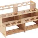 HG Art Concepts Mezzo Artist Paint and Brush Racks - Wood Grain Laminate Multi Layer Desk Stand Professional Storage Display Organizer for Paintbrushes and Tubes - Straight Rack 2