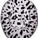 Spooktacular Creations 2 Pcs Adult Kids Felt Cow Print Cowboy Hat, Halloween Costume Accessory for Boys Girls, Cowgirl Hat for Women Wild West Themed Parties