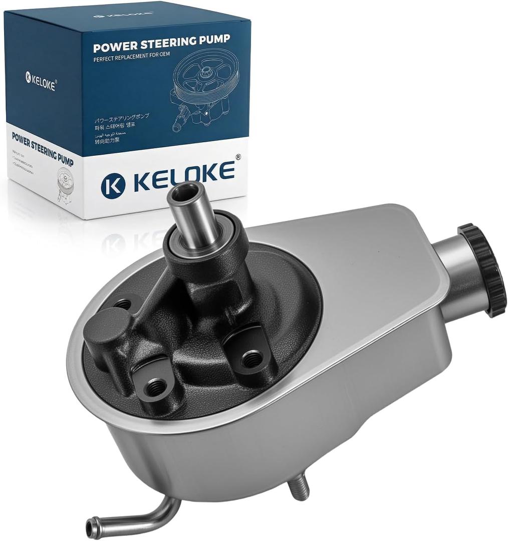 KELOKE Power Steering Pump, with Reservoir, Compatible with Chevrolet & GMC -1980-1986- C10 Suburban, K10 Suburban, K30, K5 Blazer, P20, P30, R10, C1500 Suburban, Jimmy Replace# 20-7920 7839818