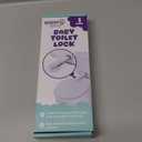 Baby Toilet Lock by Wappa Baby - 9"L x 4"W - Ideal Baby Proof Toilet Lid Lock - No Tools Needed Easy Installation with 3M Adhesive - Top Safety Toilet Seat Lock - Fits Most Toilets - White (1 Pack)