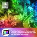 RIGIDON 4 Pack 30W LED Flood Light Outdoor, 16 Colour Changing IP66 Waterproof RGB Flood Lights with Remote Control for Garden, Yards, Stage, House Landscape Lighting