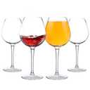 Unbreakable Tritan Wine Glasses with Stem, Plastic Wine Glasses Set of 4, 14oz(400ml), BPA Free, Dishwasher Safe, Perfect for Poolside, Outdoors, Camping, and More
