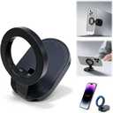 3-in-1 Suction Magnetic Phone Holder, 360° Rotatable Phone Tripod Mount Magnetic Gym Phone Holder, Ultra Magnetic Suction Mount, Ideal for Car Dashboard, Gym, Kitchen, Office