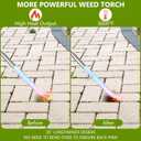 Weed Torch Propane Burner,Blow Torch,33" Long Arm Flame Thrower,Weed Burner with Self Igniting and Rubber Handle for Outside Weeding,Roofing,Charcoal Starter(Fuel Cylinder Not Included)