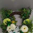 20 Inch St. Patrick's Day Wreath, Lucky Clover Front Door Wreath with Green Lucky Sign & Bow, Green Wreath for Home Porch Walls, Fireplaces, Courtyards Decor St. Patrick's Day Party Decor 