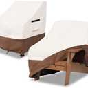 Amazon.com: Osileyo Adirondack Chair Cover 2 Pack,Waterproof Heavy Duty Patio Furniture Covers,Patio Adirondack Chair Covers for Outdoor Chairs(30 W x 34 D x 36 H inches) Beige & Brown : Everything Else