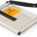 WORKLION Guillotine Paper Cutter A4 Heavy Duty Paper Trimmer with Safety Guard,15 Sheets Capacity, Precision Guillotine Cutter for Cutting Paper, Card,Photos,Vinyl and More with Ease