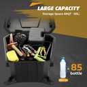 KEMIMOTO UTV Rear Cargo Box 69 QT Storage Box Compatible with Polaris RZR 900 S 1000 XP Turbo S RZR XP 1000 Cargo Bed Box 2881193 Low-Density Polyethylene Cargo Storage Box