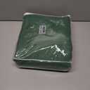 Dark Green 100% Blackout Curtains 72 Inch Length 2 Panels for Bedroom Insulated Solid Linen Textured Room Darkening Drapes with Hooks Back Tab Black Out Window Curtain Living Room 52x72