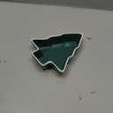 Veemoon Ceramic Christmas Tree Shaped Plate - Festive Appetizer Tray for Snacks - Dips and Desserts Holiday Serving Dish for Cookies Candy and Treats Green Color