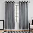 XiDi Black Out Curtains for Bedroom, Curtains for Girls Bedroom Decor, Unicorn Curtains for Kids Room, Black and White Curtains for Living Room 96 inchs Long 52 inches Wide 2 Panel Black
