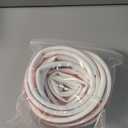 20FT Weather Stripping Door Seal  Self Adhesive Silicone Weather Insulation Strip, D-Shaped Weatherstripping Seal Strip for Door Frame Gap Sealing and Window Soundproofing (L (9/16" W x 15/32"T) 20FT, White)