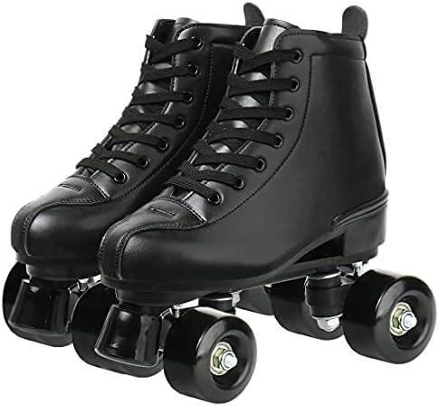 XUDREZ Classic Roller Skates High-Top Double-Row Leather Roller Skates for Women and Men (Size: 41-Men:7.5-Women:9) XUDREZ Classic Roller Skates High-Top Double-Row Leather Roller Skates for Women and Men (Size: 41-Men:7.5-Women:9)