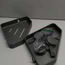 Suction Cup Shower Caddy Corner, 2 Pack Suction Corner Shower Shelves No Drilling, Rustproof Shower Organizer Suction Cup with Towel Holder & Hooks Removable Bathroom Storage Rack (Gray)