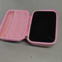 EVA Hard Case with Customizable Foam 7.1 x 4.7 x 3.1 Inch Protective EVA Carrying Case Shockproof Outdoor for Camera, Digital Products, Electronic Instruments with Knife, Pink