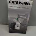 Gate Wheel Fence Gate Wheels for Wooden Gate Metal Tube Gate, 6inch Heavy Duty Gate Wheel 500lb Capacity 360 Degree Rotation Spring-Loaded Gate Casters Suitable for Various Land Surface, Black