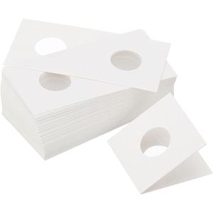 PATIKIL 2x2 Coin Flips, 400 Pack 20.5mm Cardboard Coin Holder Paper Coin Holders for Coin Collection Supplies Collector, White