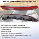 Dasbecan Rear Bumper Reflectors Light Stop Brake Tail Lights Compatible with Audi Q5 2017 2018 80A945070A (Right Passenger Side)