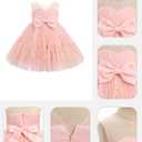 Baby Girl Daisy Strawberry Confetti Birthday Dress Pageant Tea Party Easter Outfits Toddler Princess Fancy Ball Gown (Pink)