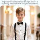 S.H. Churchill & Co. Boy's White Tuxedo Shirt with Bow Tie and Studs (White), 2T