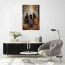 Horror Halloween Decor Witch Wall Art Poster Autumn Three Beautiful Witchy In The Forest Vintage Decor Canvas Print Printing for Home Living Room Bedroom Dorm Bathroom 16x24inch Unframed