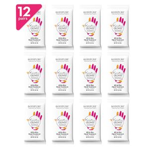 Bodipure Professional Keratin Gloves for Nail Strengthening, Moisturizing Hand Mask for Dry and Cracked Hands, Hand and Cuticle Treatment with Vegetable Keratin Cream 12 Pairs (1 Count (Pack of 12))