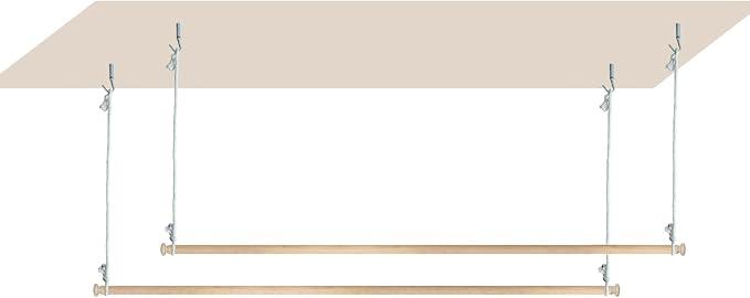 Beyeutao Wooden Bed Canopy Frame Adjustable Solid Wood Poles Hanging Bed Pole Bed Poles Bed Curtains Frame Suitable for All beds 2Pcs 48 inches, Size: 1"W x 48"L (Pack of 2)