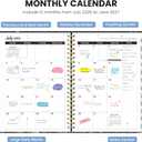 3 x Planner 2026-2027, Monthly and Weekly Academic Planner July 2026 - June 2027, Hardcover Student Teacher Planning Agenda Calendar Book with Tabs, Perfect for Office School Supplies, A5 (6.3" x 8.5") - Celestial