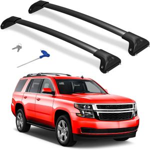 330lbs Lockable Roof Rack Cross Bars Compatible with 2015-2020 Chevrolet Chevy Suburban/Tahoe, GMC Yukon/Yukon XL, Cadillac Escalade/Escalade ESV, Aluminum Heavy Duty Roof Rails Crossbars