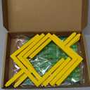 6 Pcs Football Goal Post Table Centerpieces Sports Party Decorations 4 x 3.5 Inch Wooden Photo Frame for Table Centerpieces with Base for Fans Club Birthday Supplies