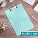 12pcs Plastic Clipboards Colored Clipboards 12.3 x 8.8 Inch Low Profile Clip Boards for Standard A4 Letter Size Portable for Classroom Office Supplies Students Painting Note-Taking Writing Pads