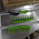 2-in-1 Leaf Grabber Rake, Back Saving Leaf Collector Tool with Long Handle, Efficient Leaf Picker Upper Grabber, Leaves Pickup Shovel for Lawns Yard Work Gardening