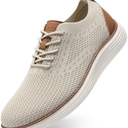 VILOCY Men's Casual Dress Sneakers Oxfords Business Mesh Breathable Walking Shoes Tennis Comfortable 44