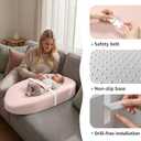 YENING Wipeable Changing Pad for Dresser Waterproof Leather Baby Diaper Changing Pads Washable Nursery Change Mat Pink, 31.5"L x 15.7"W x 3.6"H
