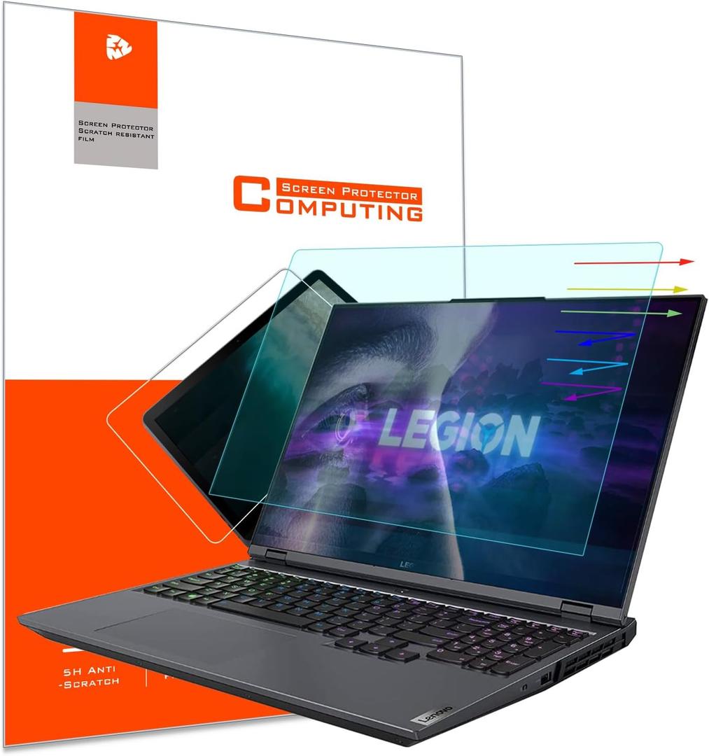 YINOVEEN 2 Pack Anti Blue Light Anti Glare Screen Protector for Lenovo legion 16" Laptop, For Lenovo Legion 7 16ACHg6/16ITHg6, Legion 7/7i Gen 6 16, Legion 5 Pro 16ITH6/Gen 6 15", Legion S7 16IMH5/16IAH7 Laptop, Reduces Eye Strain