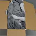 Westinghouse Electric Snuggle Throw Blankets with Foot Pocket, Wearable Heated Blanket with Sleeves, 6 Heating Levels & 2 to 10 Hours Heating Time Settings, 50 * 70"+18", Light Grey